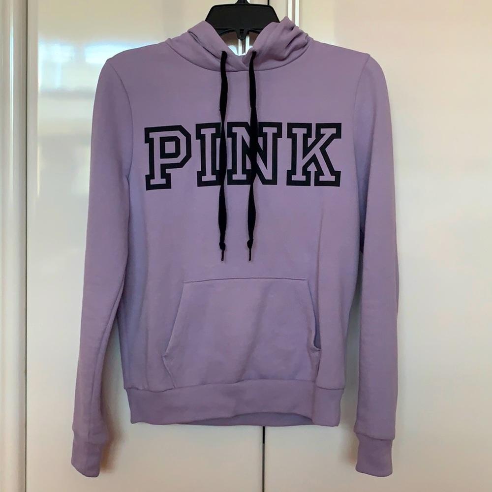 VS PINK LILAC DRAWSTRING HOODIE SIZE XS